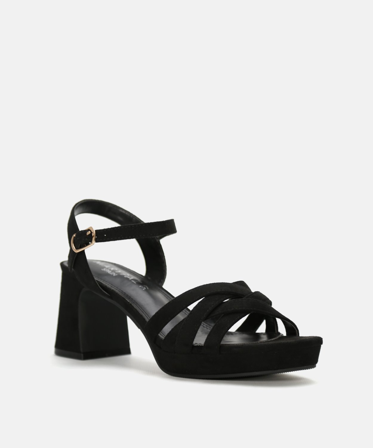 Sandalia plataforma multitiras